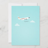 Glückliche Reisen weg von der Party Einladung (Rückseite)