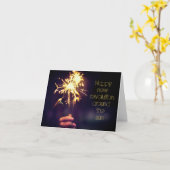 Glückliche Revolution um die Sonne Karte (Gelbe Blume)