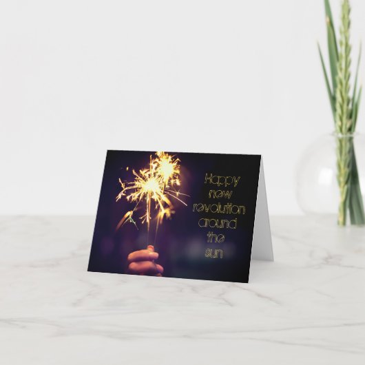 Glückliche Revolution um die Sonne Karte (Vorderseite)