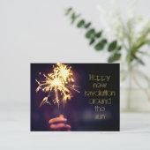 Glückliche Revolution um die Sonne Postkarte (Stehend Vorderseite)