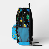 Glückliche Roboter Bedruckter Rucksack (Rechts)