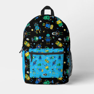 Glückliche Roboter  Bedruckter Rucksack