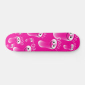 Glückliche rosa Füße Skateboard (Horizontal)