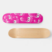 Glückliche rosa Füße Skateboard (Horizontal)
