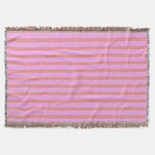 Glückliche rosa geometrische Wurfdecke Decke