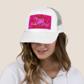 Glückliche Rosa-Rose der Mutter Tages Truckerkappe (Beispiel)