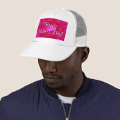 Glückliche Rosa-Rose der Mutter Tages Truckerkappe (Beispiel)