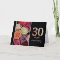 Glückliche Rose zum 30. Jahrestag