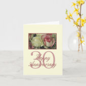 Glückliche Rose zum 30. Jahrestag Karte (Gelbe Blume)