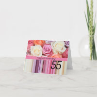 Glückliche Rose zum 55. Jahrestag