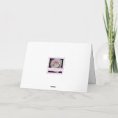 Glückliche Rose zum 60. Jubiläum Karte (Rückseite)