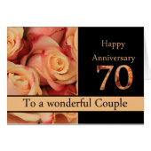 Glückliche Rose zum 70. Jahrestag (Vorderseite (Horizontal))