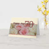 Glückliche Rose zum 70. Jahrestag Karte (Gelbe Blume)