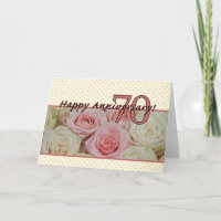 Glückliche Rose zum 70. Jahrestag