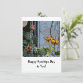 Glückliche Rosehips zu dir! Grußkarte Dankeskarte (Stehend Vorderseite)