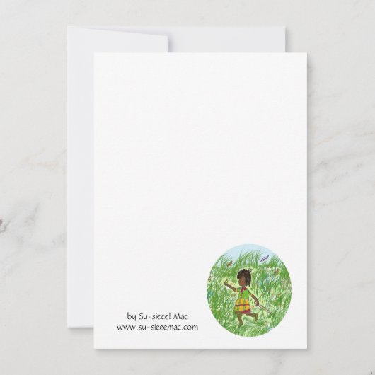 Glückliche Rosehips zu dir! Grußkarte Dankeskarte (Rückseite)