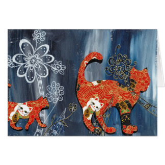 Glückliche rote Katzen