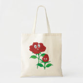 Glückliche Rote Rosen Tragetasche (Vorne)