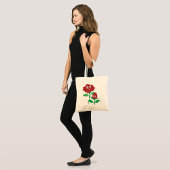 Glückliche Rote Rosen Tragetasche