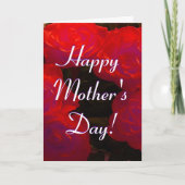 Glückliche Rote Rosen zum Muttertag I Karte (Vorderseite)