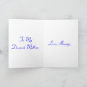 Glückliche Rote Rosen zum Muttertag I Karte (Innenseite)