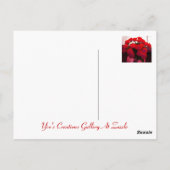 Glückliche Rote Rosen zum Muttertag I Postkarte (Rückseite)