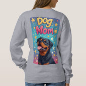 Glückliche Rottweiler-Hundemutter Sweatshirt (Rückseite)