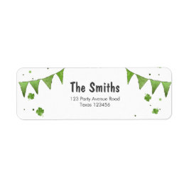 Glückliche Rücksendeadressen-Aufkleber zum St. Pat