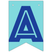 GLÜCKLICHE RUHESTANDS-FAHNE, blaue Farbe Wimpelkette (Zweite Fahne)