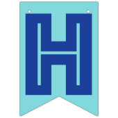 GLÜCKLICHE RUHESTANDS-FAHNE, blaue Farbe Wimpelkette (Erste Fahne)