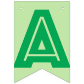 GLÜCKLICHE RUHESTANDS-FAHNE, grüne Farbe Wimpelkette (Zweite Fahne)