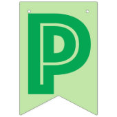 GLÜCKLICHE RUHESTANDS-FAHNE, grüne Farbe Wimpelkette (Dritte Fahne)