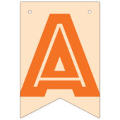 GLÜCKLICHE RUHESTANDS-FAHNE, orange Farbe Wimpelkette (Zweite Fahne)