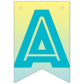 GLÜCKLICHE RUHESTANDS-FAHNE, tropisches Blaues und Wimpelkette (Zweite Fahne)