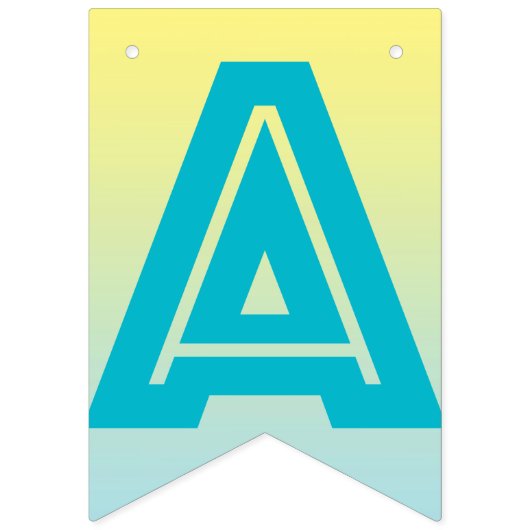 GLÜCKLICHE RUHESTANDS-FAHNE, tropisches Blaues und Wimpelkette (Zweite Fahne)