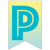 GLÜCKLICHE RUHESTANDS-FAHNE, tropisches Blaues und Wimpelkette (Dritte Fahne)