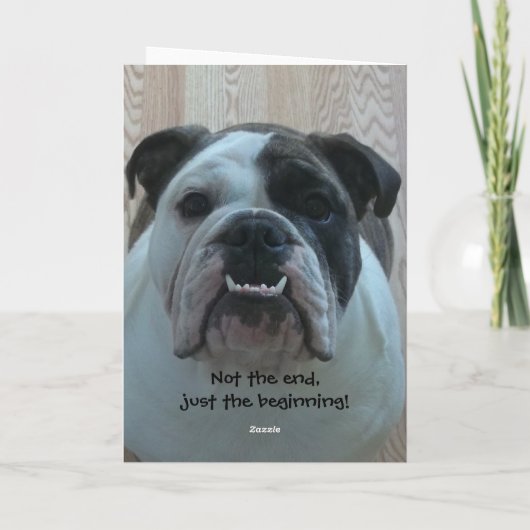 Glückliche Ruhestandskarte der englischen Karte (Rückseite)