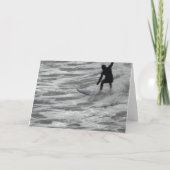 Glückliche Ruhestandskarte des Surfers Karte (Rückseite)