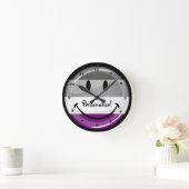 Glückliche runde asexuale Flagge Wanduhr (Zuhause)