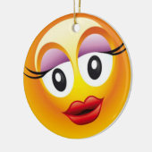 Glückliche Sally-Freude Keramik Ornament (Links)