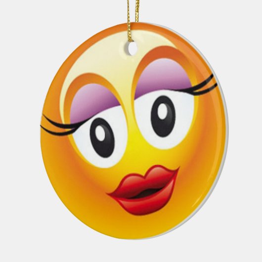 Glückliche Sally-Freude Keramik Ornament (Links)