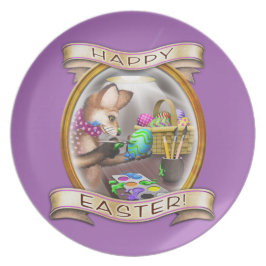 Glückliche sammelbare Platte Ostern- - Melaminteller