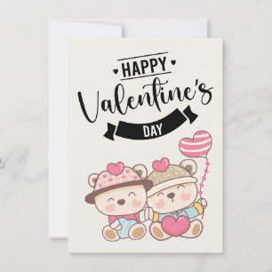 glückliche San-Valentin-Liebhaber beim Kaffeetrink Feiertagskarte