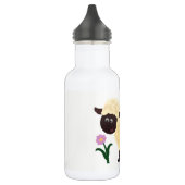 Glückliche Schafe Edelstahlflasche (Links)