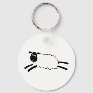 Glückliche Schafe Schlüsselanhänger