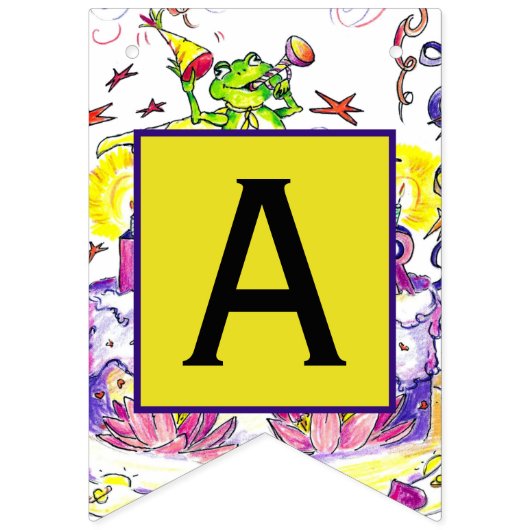 GLÜCKLICHE SCHALTTAG Fahne Wimpelkette (Dritte Fahne)