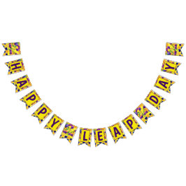 GLÜCKLICHE SCHALTTAG Fahne Wimpelkette