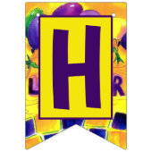 GLÜCKLICHE SCHALTTAG Fahne Wimpelkette (Zweite Fahne)