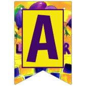 GLÜCKLICHE SCHALTTAG Fahne Wimpelkette (Dritte Fahne)