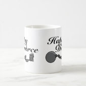 Glückliche Scheidung! Kaffeetasse (Mittel)